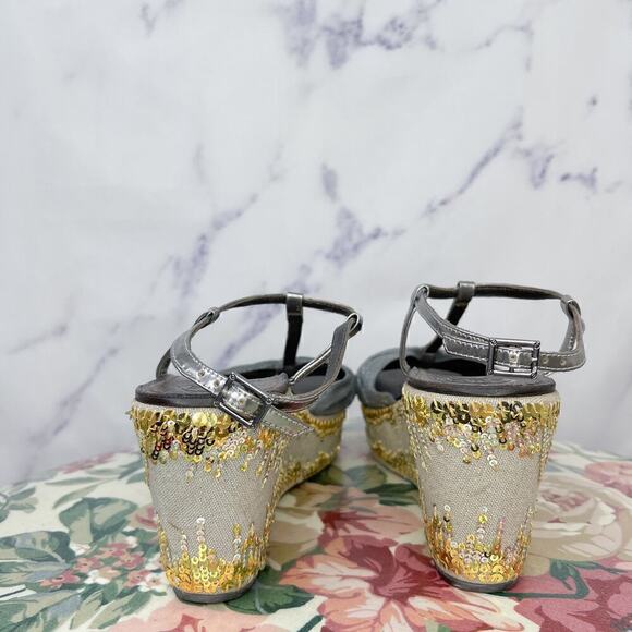 Tory Burch | Declan 2 T-Strap Platform Sandals | 7.5 - Picture 8 of 14